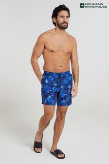 Mountain Warehouse Blue Mens Aruba Printed Swim Shorts