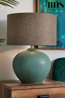 BHS Green Joules Reactive Glaze Ceramic Table Lamp