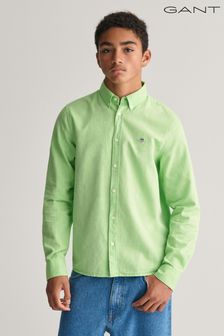 GANT Light Green Teens Shield Oxford 100% Cotton Shirt