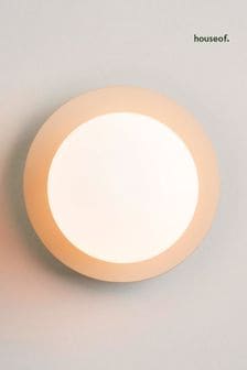 Houseof. Sand Cream Opal Disk Wall Light