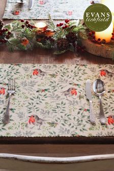Evans Lichfield Set of 4 Green Robin Table Placemats