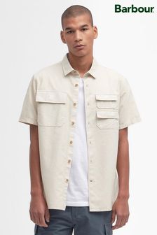 Barbour® Stone Catterick Utility Short Sleeve 100% Cotton Shirt