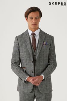 Skopes Grey Tailored Fit Rowan Suit: Jacket