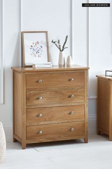 Julian Bowen Brown Mallory 4 Drawer Chest