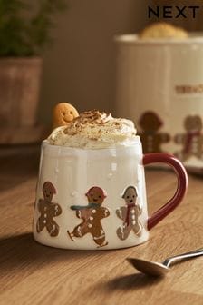 Natural Gingerbread Friends Mug