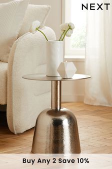 Silver Silver Dome Side Table