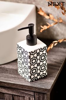 Monochrome Geo Soap Dispenser