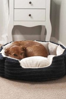 Lords and Labradors Blue Essentials Round Dog Bed