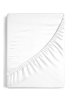 Sleep Retreat White Fiji 100% Cotton Fitted Sheet