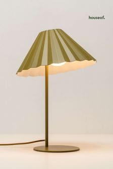 Houseof. Green The Pleat Table Lamp by Emma Gurner