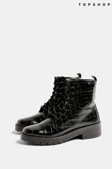 brazil lace up boots topshop