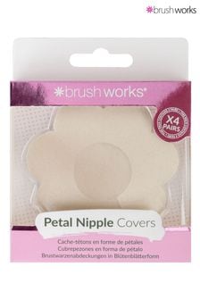 Brushworks Satin Nipple Covers - 4 Pairs