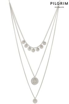 PILGRIM Silver Arden Crystal Necklace