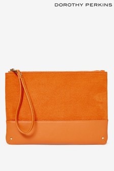 orange clutch bag next