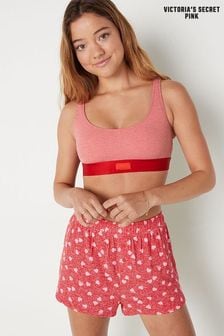 Victoria's Secret PINK Red Pepper Loungin' Cotton Scoop Bralette