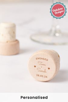 Personalised Engagement Bottle Stopper by Oakdene Designs