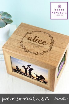 Personalised Photo Cube Keepsake Box by Treat Republic