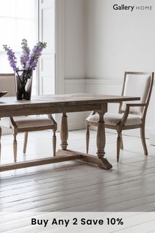 Gallery Home Natural Missouri 10 Seater Extending Dining Table