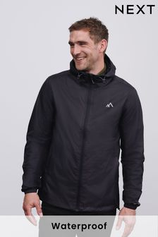 Black Lightweight Waterproof Packable Jacket