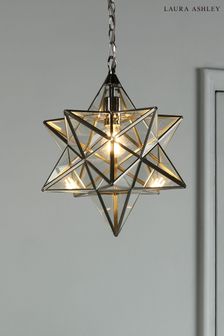 Silver Star Ceiling Light Pendant