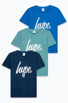 Hype Boys Blue T-Shirts Three Pack