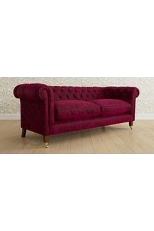 Kingsley Velvet/Cranberry Penarth by Laura Ashley