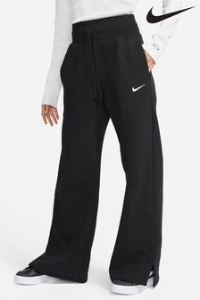 Nike Black Phoenix Fleece High Waisted Wide Leg Sweatpants