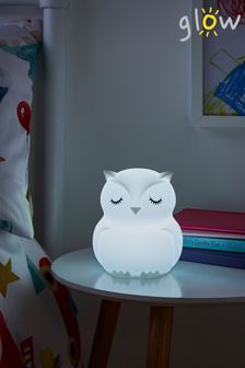 glow White Owl Night Light
