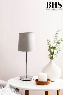 BHS Grey Touch Stick Table Lamp