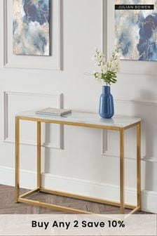 Julian Bowen Gold Scala Console Table