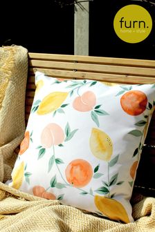 furn. White Les Fruits Water Resistant Outdoor Cushion