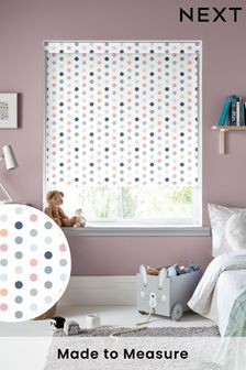 White Polka Dots Made To Measure Roller Blind