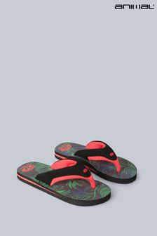 Animal Black Dark Kids Jekyl Flip Flops