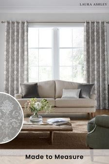 Steel Grey Josette Woven Made To Measure Curtains