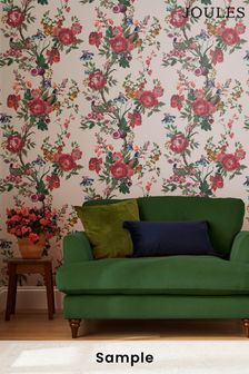 Joules Antique Creme Forest Chinoiserie Wallpaper Sample Wallpaper