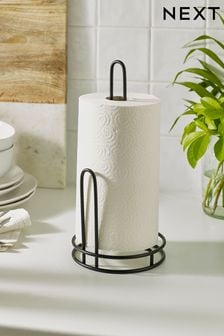 Black Bronx Wire Kitchen Roll Holder