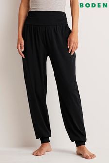 Boden Black Hareem Jersey Joggers