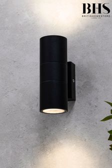 BHS Black Leto 2 Spotlight Outdoor Light