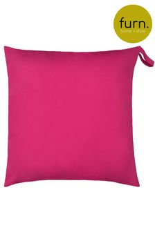 furn. Pink Plain Large Water UV Resistant Outdoor Floor Cushion