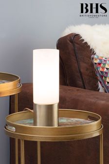 BHS Brass Cylinder Touch Lamp