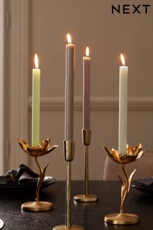 Set of 4 Multi Dripless Mixed Colour Dinner Candles