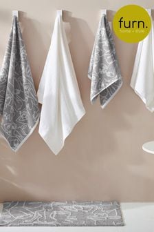 furn. Grey Everybody Abstract Cotton Towel