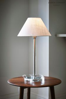 Jasper Conran London Clear Shaded Glass Table Lamp