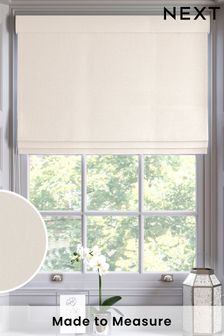 Ivory Montero Velvet Made To Measure Roman Blind