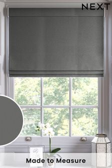 Smoke Montero Velvet Made To Measure Roman Blind