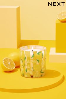 Yellow Lemon & Bergamot Fragranced Single Wick Candle