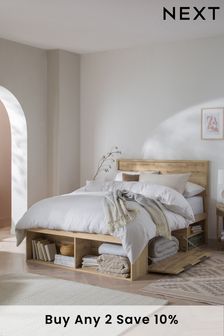 Wilkes wooden storage bed sales