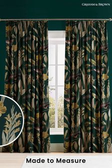Graham & Brown Green Glasshouse Made to Measure Curtains
