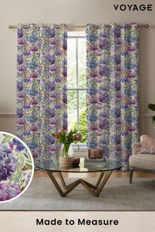 Voyage Grape Purple Hydrangea Made to Measure Curtains