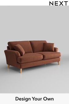 Plush Chenille/Dark Rust Conway Relaxed Sit